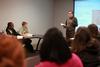 Students listen as Gavin Richardson, professor of English, gives a lecture. - Photo by Kristi McMurry