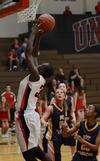 02/28/12 - Mildred Olumasi goes up for a shot during a game against Blue Mountain College.