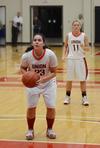 Astrid Huttemann shoots a free throw during a game against Blue Mountain College. - Photo by Jacob Moore