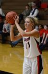 Emily Sissom prepares to shoot during a game against Blue Mountain College. - Photo by Jacob Moore