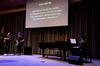Students lead music during chapel prior to a message from Jim Thomas. - Photo by Anne Richoux