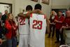 The Bulldogs walk out of the Fred DeLay Gymnasium after falling to Freed Hardeman University in the opening round of the TranSouth Athletic Conference Championship. - Photo by Jacob Moore