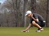 03/13/12 - Brett Barry lines up a putt during the UT Martin/Grover Page Classic at the Jackson Country Club. 
