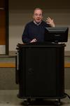 David S. Dockery, president of the university, speaks about Union's goals during a Student Senate meeting.  - Photo by Anne Richoux