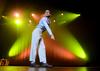 Joey Davis, sophomore business marketing major, performs during the Lambda Chi Alpha performance at the 15th annual Variety Show. - Photo by Jacob Moore