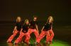 Anna Lewis, Renee Marshall, Anna Loi, Melissa Smith, and Cady Stallings perform during the 15th Annual Variety Show, which was hosted by the Student Activities Council. - Photo by Zac Calvert