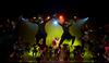 "Once Upon A Time", an independent group, performs a choreographed jump at the 15th Annual Variety Show, hosted by the SAC. 
 - Photo by Ebbie Davis