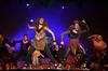 Sisters Katy and Libby Parks battle it out as Simba and Scar in their performance at the 15th annual Variety Show. - Photo by Ebbie Davis