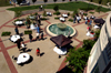 A graduation reception for families and other special guests was held in Ayers Courtyard the afternoon before spring graduation. - Photo by Kristen Hiller