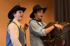 Theatre students practice their performance of the Spring children's play <em>The Saga of Pecos Bill (or How Comboyin' Really Got Started).</em> - Photo by Jacob Moore