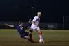 Bulldog Guilherme Reis keeps the ball from a Missouri Baptist player during a home soccer game. - Photo by Jacob Moore