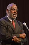 Robert Smith, professor of preaching at Beeson Divinity School in Birmingham, Alabama, speaks in chapel about the death and resurrection of Lazarus, focusing on how no one knows when death will come. - Photo by Zac Calvert