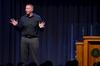 Vance Pitman, senior pastor of Hope Church in Las Vegas, Nevada, addresses the student body during chapel. - Photo by Ebbie Davis