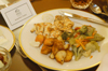 Dining services provided a nice dish during Career Service's Etiquette Luncheon. - Photo by Lindsay Stavish