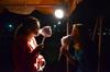 Rachel Robbins, junior music major, and Alexis Piscatello, freshman music major, enjoy cotton candy at Union Night during Family Weekend. - Photo by Jacob Moore