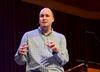 Andy Neely, senior pastor at West Jackson Baptist Church, speaks to students about the relationship between Saul and David during chapel.  - Photo by Ebbie Davis