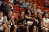 Members of the Union Bulldogs cheer on their teammates as they shoot three pointers during Bulldog Madness. - Photo by Jacob Moore