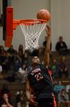 Corieon Pearson goes up for a dunk during Bulldog Madness. - Photo by Jacob Moore