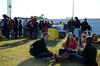 Matthew Young, Rachel Etherington, Hannah Durham and Weatherly Russell enjoy the pre-game tailgate celebrating Senior Night for the soccer teams.  - Photo by Anne Richoux