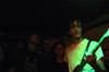 04/94/04 - Greenwood bassist Tyler Malone plays in close quarters during the Room of Rock held in Crook 12.