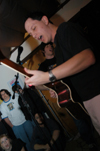 04/94/04 - Daniel (Duckie) Drinkard and Andy Kelly of Hand Over Fist perform during Room of Rock held in Crook 12.