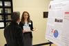 11/27/12 - Taylor Maylott, senior conservation biology major, discusses her research during the annual fall poster session. - Zac Calvert