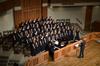 David Dennis, professor of music, leads the women's choir during the annual Fall Choral Concert at First Baptist Church. - Photo by Jacob Moore