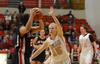 Rebecca Sharpe defends against Valdosa State's Courtney Sprague during Union's first game as a member of the Gulf South Conference. - Photo by Jacob Moore