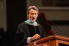Claude Pressnell, president of the Tennessee Independent Colleges and Universities Association, speaks about the need for love in all things during his commencement address. - Photo by Zac Calvert