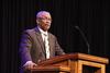 Roland Porter, pastor of Agape Christian Fellowship Church in Jackson, speaks during chapel. - Photo by Matt McDaniel
