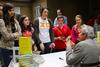 2/7/13 - Ben Sáenz responds to a question from a group of students during the book signing. - Matt McDaniel