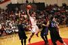 Freshman Bulldog Roy Bullock goes up for a shot in the homecoming game against the Shorter University Hawks. - Photo by Matt McDaniel