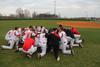 Union University Bulldogs say the Lord's Prayer together before the game against the Freed-Hardeman Lions. - Photo by Matt McDaniel