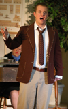Junior Josh Hussung performs in the Opera Workshop production of <i>Gianni Schicchi</i>. - Photo by Jonathan Blair