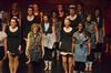 Students perform together for the Chi Omega large group act in the 16th annual Variety Show. - Photo by Morris Abernathy