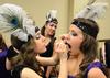 Members of Kappa Delta apply finishing touches to their 20s costumes before the 16th annual Variety Show. - Photo by Jacob Moore