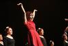 Shayla Smith, junior nursing major, plays Annie in the Chi Omega performance during the 16h annual Variety Show at the Carl Perkins Civic Center. - Photo by Matt McDaniel