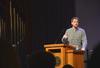 David Carothers, assistant director of student mobilization in the office of spiritual life, speaks in chapel. - Photo by Olivia Wallace