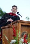 Russell Moore, president of the Ethics and Religious Liberty Commission of the Southern Baptist Convention, gives an astounding commencement address at Spring Graduation. - Photo by Jacob Moore