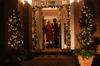 First Lady Lanese Dockery welcomed guests to her festively decorated home for the annual Christmas open house. - Photo by Jim Veneman