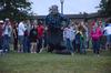 10/287/14 - Freshmen compete in a sack race at the annual DF Olympics on the Heritage Complex lawn.