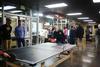 01/8/15 - Hanna Shea, freshman nursing major, plays a game of ping pong during a tournament hosted by Residence Life. 