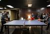 01/8/15 - Students participate in a ping pong tournament held during January term in the Bowld Student Commons.