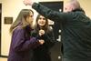 01/22/15 - A team of students playing Union's version of The Amazing Race tries to work out their first clue. The game was organized by the Residence Life team.