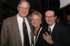 Union Board of Reference member Sandy Willson (left) poses with friends Jan Boud (center) and her husband Ron Boud (right), Union music professor, at the 2004 Scholarship Banquet. - Photo by Lindsay Stavish