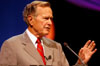 Former U.S. President George H.W. Bush spoke of faith, values and service at Union University's Eighth Annual Scholarship Banquet.  - Photo by Morris Abernathy