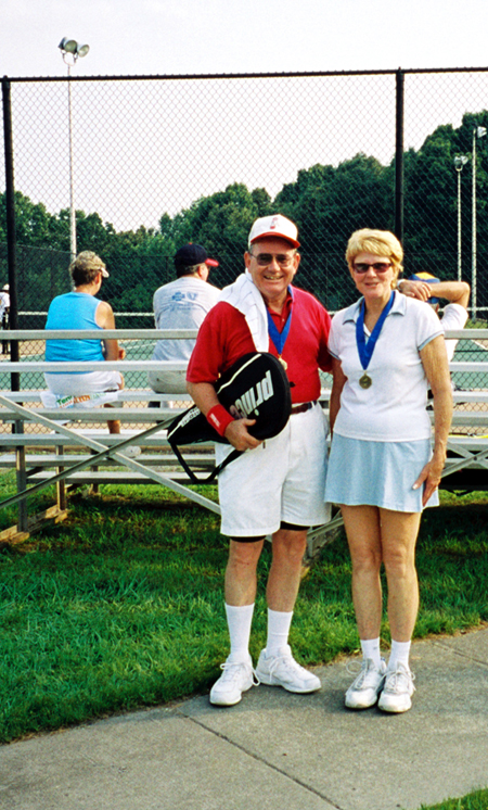 Dr. Charles Baldwin and doubles partner
Glenda Rolison took home gold for tennis in the state finals. Baldwin has been a part of the
Southwest Tennessee District Senior Games for many years. He had the opportunity in July to participate in tennis, both mixed doubles and men’s doubles;
track and field, the 100 and 200-meter run; softball
and basketball.