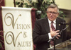 Charles Colson speaks at the Red Carpet Banquet on the evening of Thursday, Sept. 26.
 - Photo by Jim Veneman