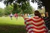 08/234/15 - Students competing in the Residence Life 1/2K run to the donut eating competition on the course. 