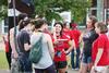 09/247/15 - Students paint up to cheer at the men's soccer home opener. 
